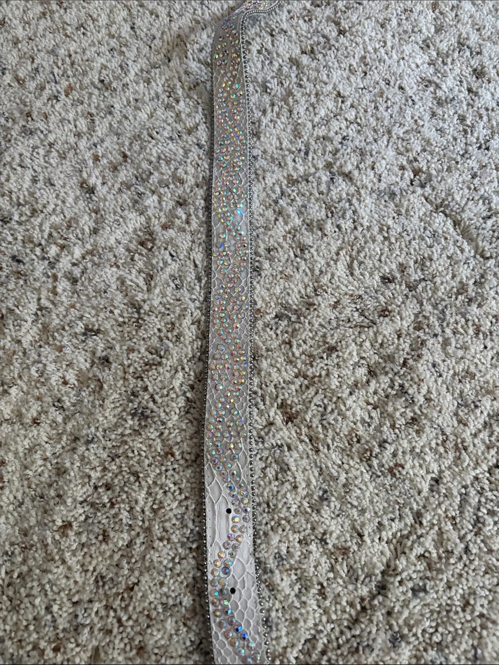 Boutique Crystal Embellished Silver Women's Cowgirl Belt